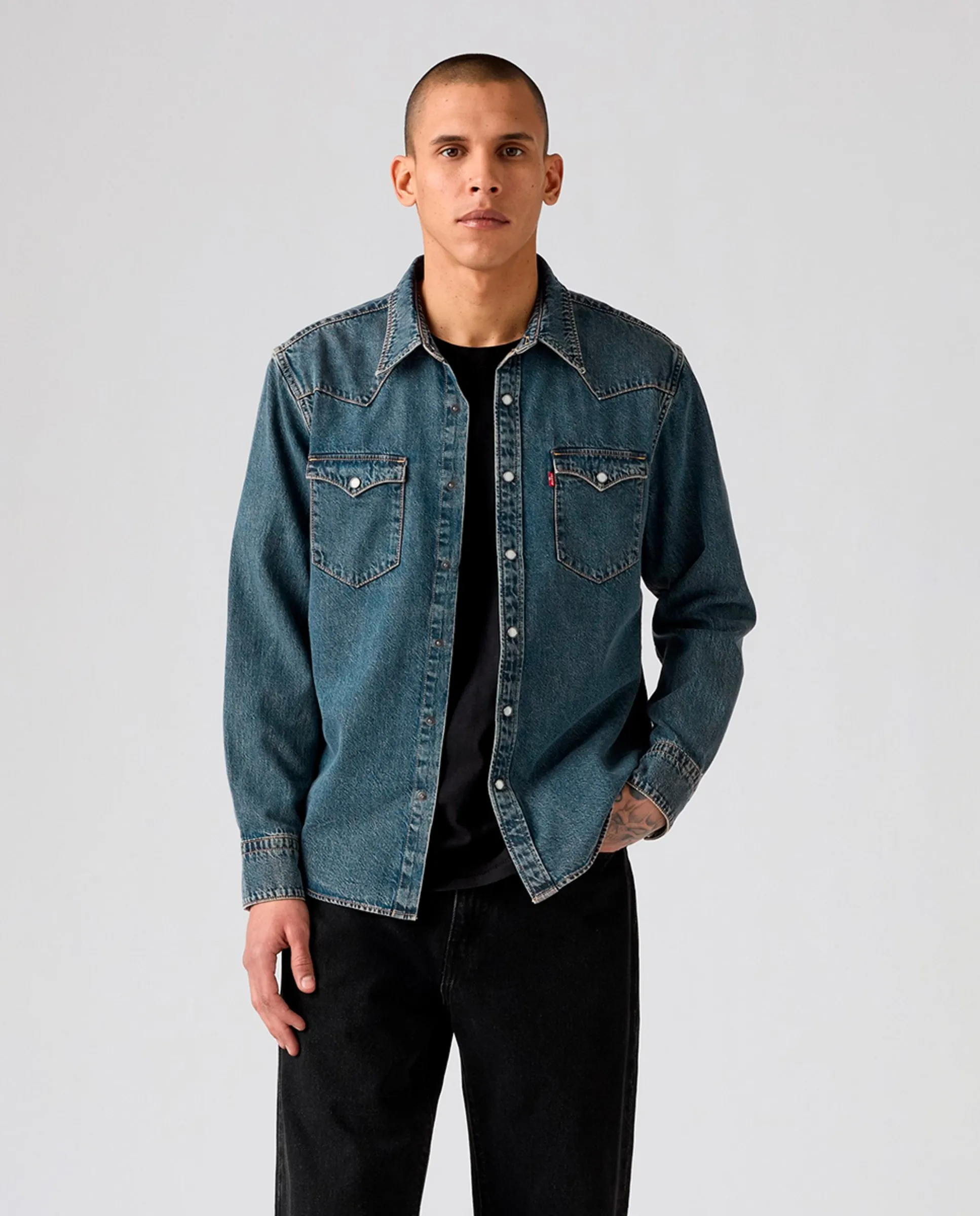 Длинный рукав мужская джинсовая рубашка Levi'S, темно-синий
Длинный рукав мужская джинсовая рубашка Levi'S, темно-синий