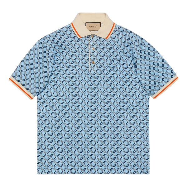 Рубашка поло geometric g cotton piquet polo shirt 'light blue' Gucci, голубой
Рубашка поло geometric g cotton piquet polo shirt 'light blue' Gucci, голубой