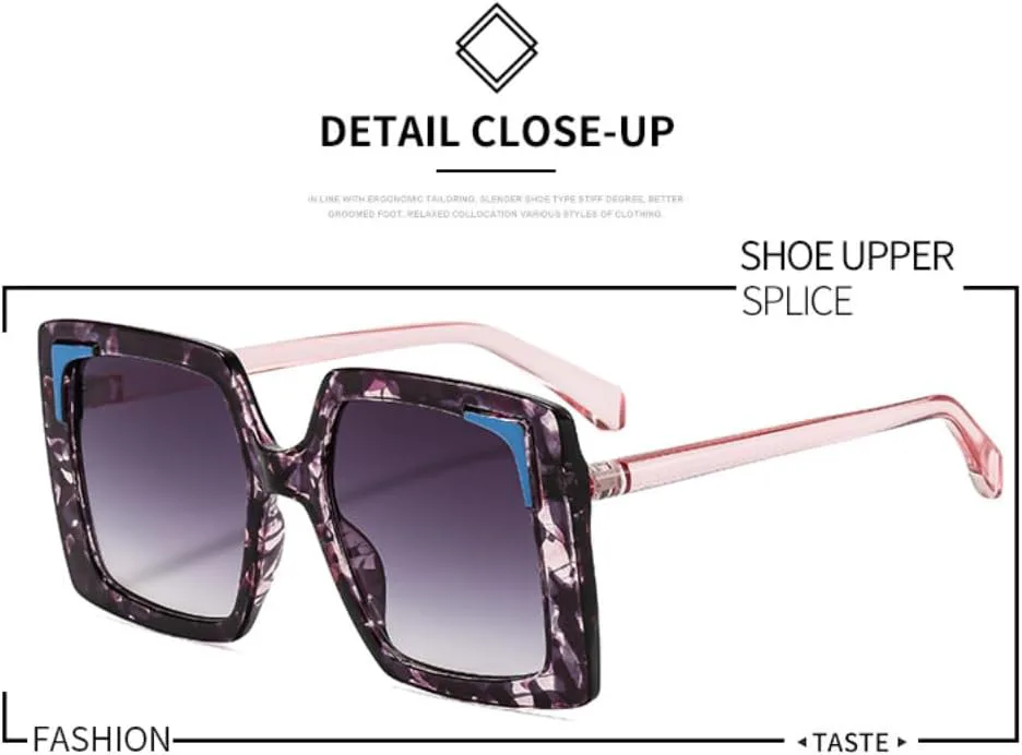 Солнцезащитные очки для мужчин и женщин - защита UV400 - большая оправа с градиентным цветом для занятий спортом на открытом воздухе и вождения DSVIGF, Purple Flower
Солнцезащитные очки для мужчин и женщин - защита UV400 - большая оправа с градиентным цветом для занятий спортом на открытом воздухе и вождения DSVIGF, Purple Flower