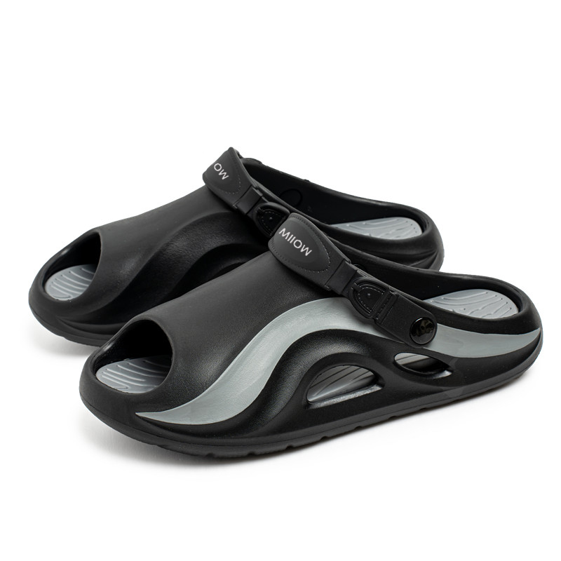 Тапочки-слайды мужские MIIOW, Black Gray
Тапочки-слайды мужские MIIOW, Black Gray