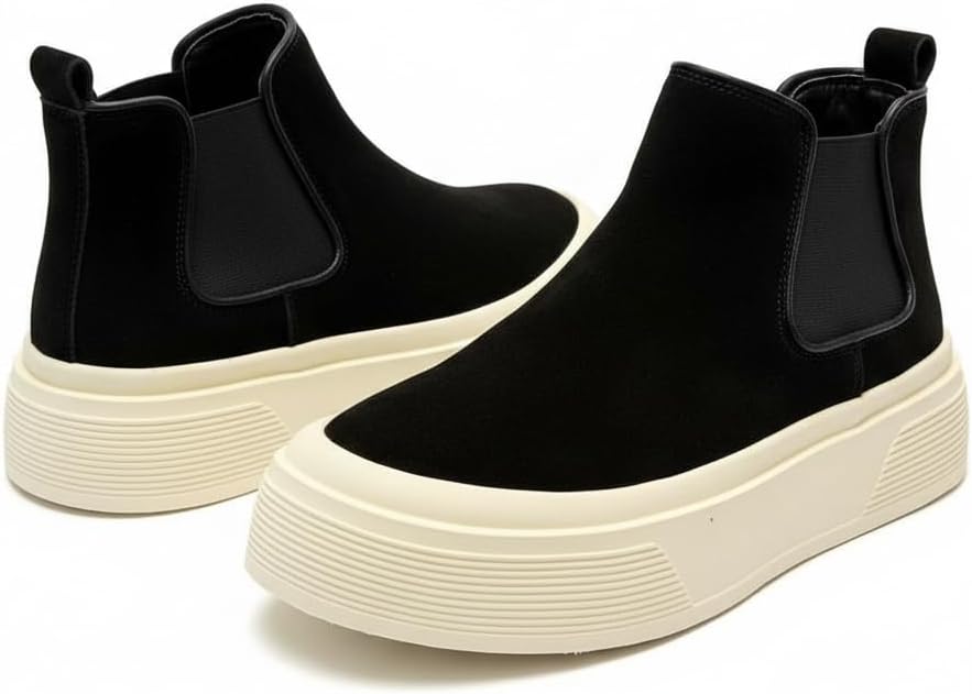Мужские повседневные ботинки челси на платформе, замшевые, без шнурков, с удлиняющим голенищем на 5 см, для деловой и повседневной носки Ctkvbmeoi, черный
Мужские повседневные ботинки челси на платформе, замшевые, без шнурков, с удлиняющим голенищем на 5 см, для деловой и повседневной носки Ctkvbmeoi, черный