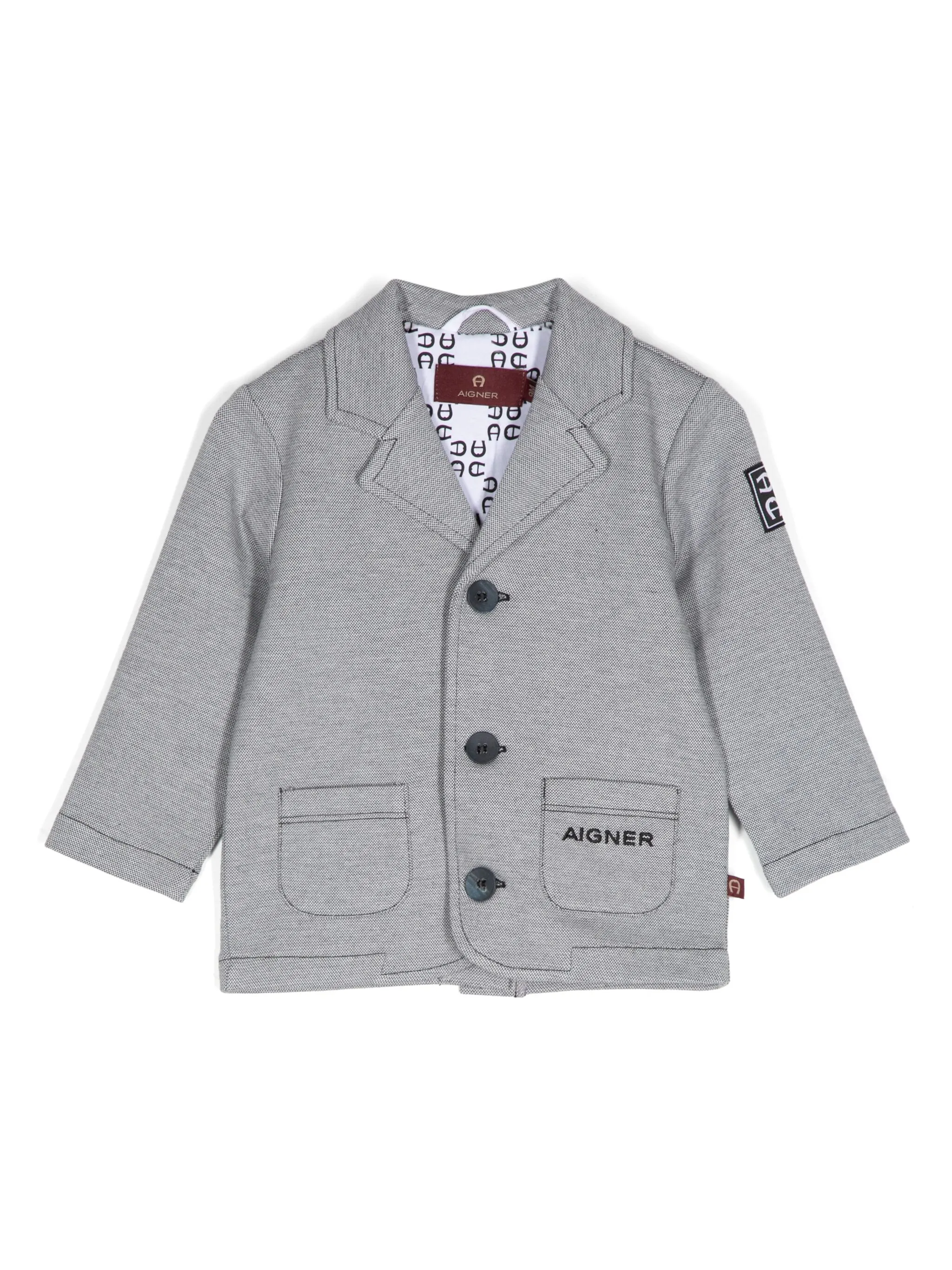 Пиджак с вышитым логотипом Aigner Kids, серый
Пиджак с вышитым логотипом Aigner Kids, серый