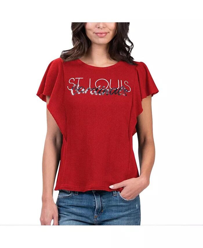 Красная женская футболка St. Louis Cardinals Crowd Wave G-Iii 4Her By Carl Banks, красный
Красная женская футболка St. Louis Cardinals Crowd Wave G-Iii 4Her By Carl Banks, красный
