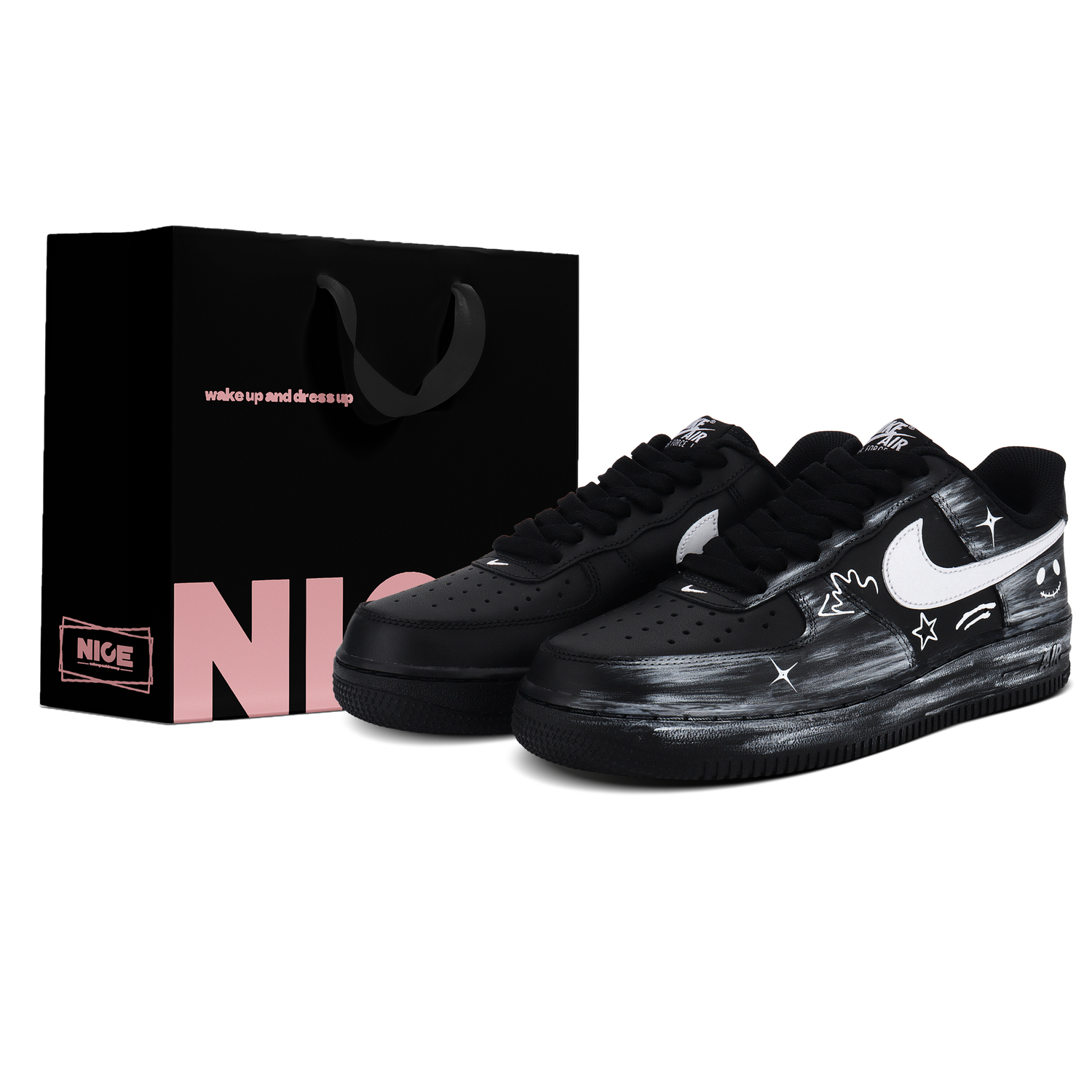Nike Air Force 1 Black Warrior нескользящие низкие скейтборд-кроссовки Unisex
Nike Air Force 1 Black Warrior нескользящие низкие скейтборд-кроссовки Unisex