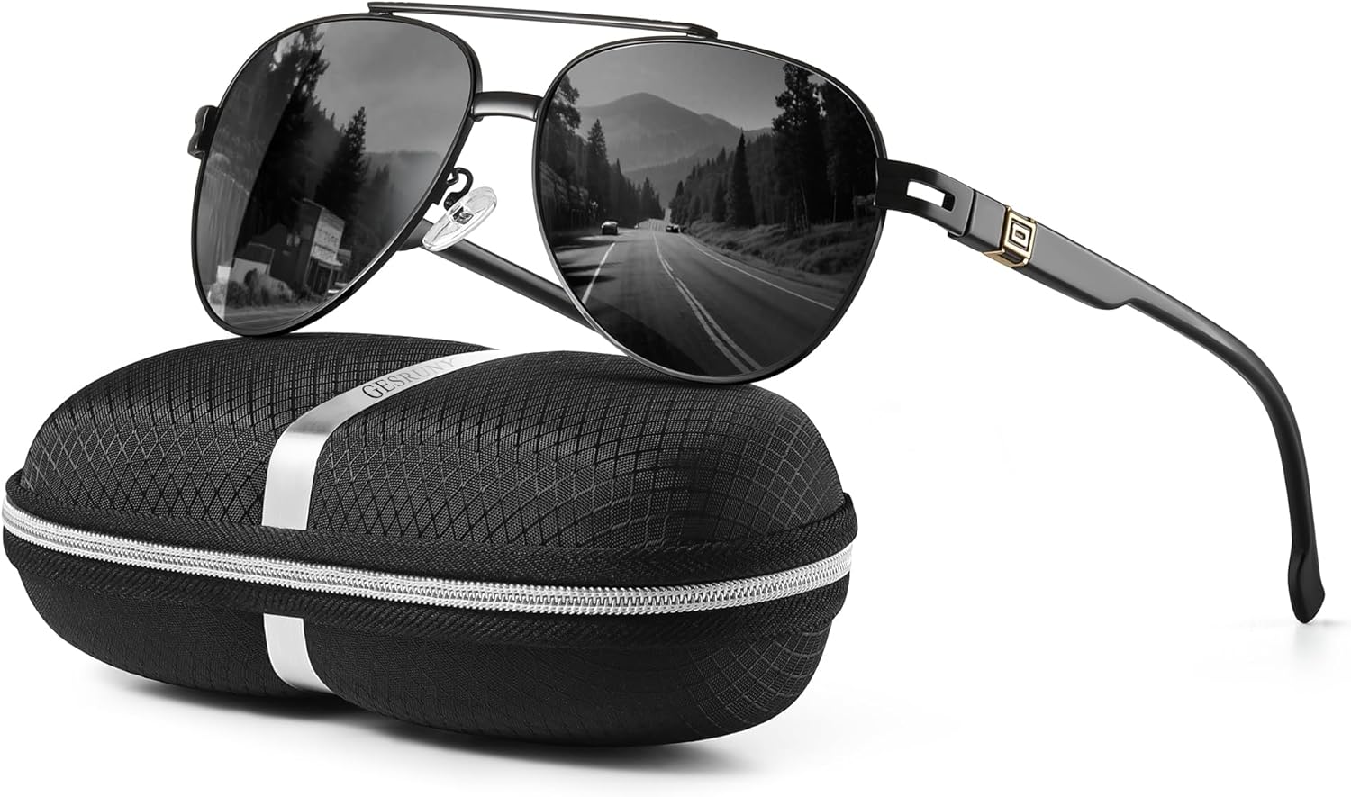 Поляризованные солнцезащитные очки-авиаторы для мужчин и женщин - модные ретро-очки для вождения, рыбалки, гольфа и защиты от УФ-излучения gesruny, Black Frame Black Lenses
Поляризованные солнцезащитные очки-авиаторы для мужчин и женщин - модные ретро-очки для вождения, рыбалки, гольфа и защиты от УФ-излучения gesruny, Black Frame Black Lenses