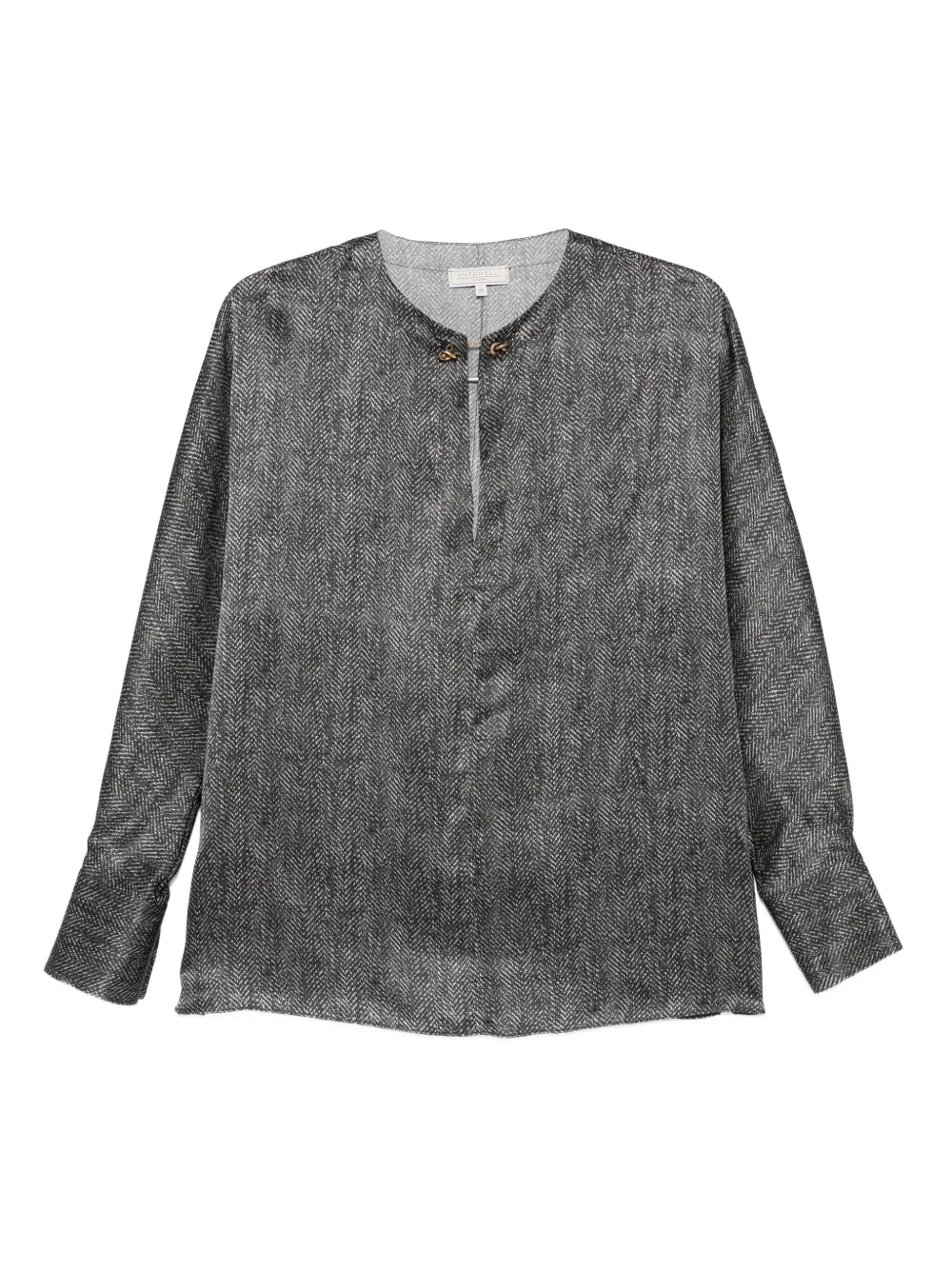 Блузка Bigné в ёлочку с пуговицами Antonelli, черный
Блузка Bigné в ёлочку с пуговицами Antonelli, черный