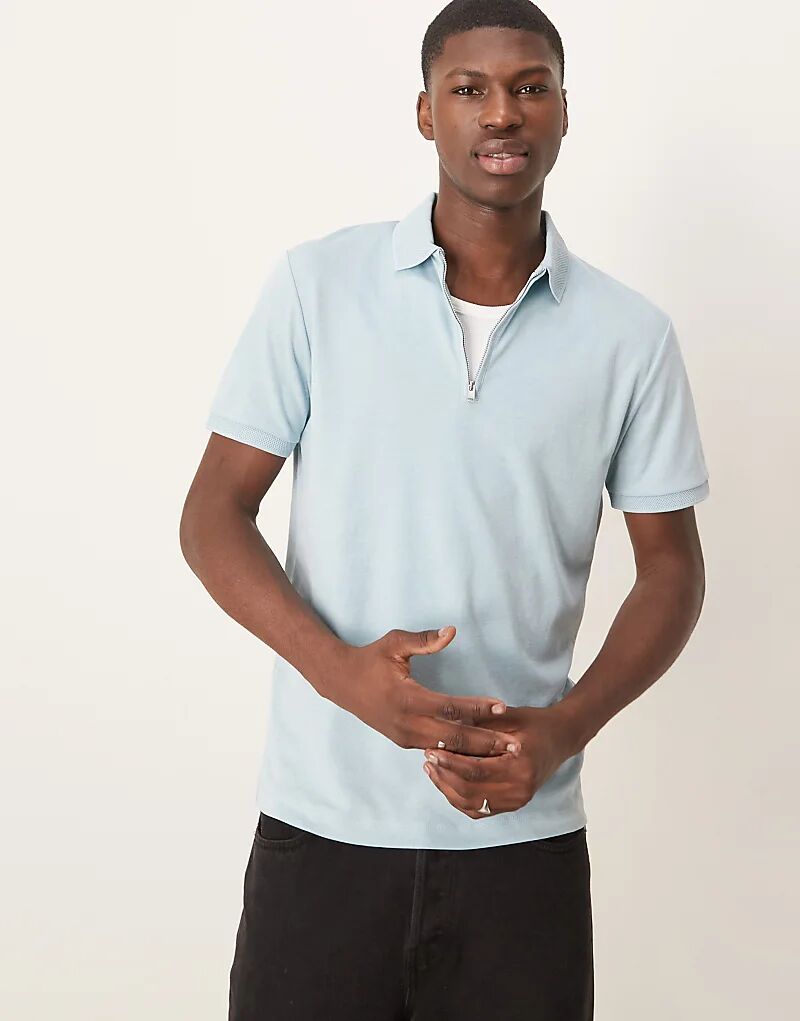 Рубашка-поло Selected Homme на молнии светло-голубого цвета
Рубашка-поло Selected Homme на молнии светло-голубого цвета