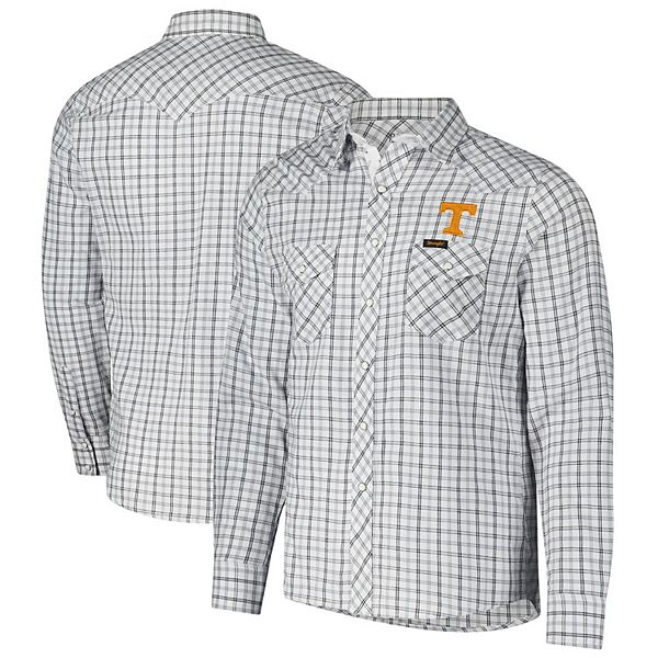 Мужская белая рубашка с клеткой tennessee volunteers на пуговицах Colosseum X Wrangler
Мужская белая рубашка с клеткой tennessee volunteers на пуговицах Colosseum X Wrangler
