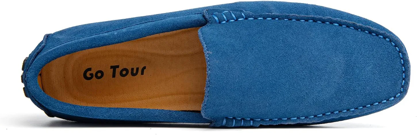 Мужские повседневные лоферы Go Tour из замши и кожи ручной работы, синий
Мужские повседневные лоферы Go Tour из замши и кожи ручной работы, синий