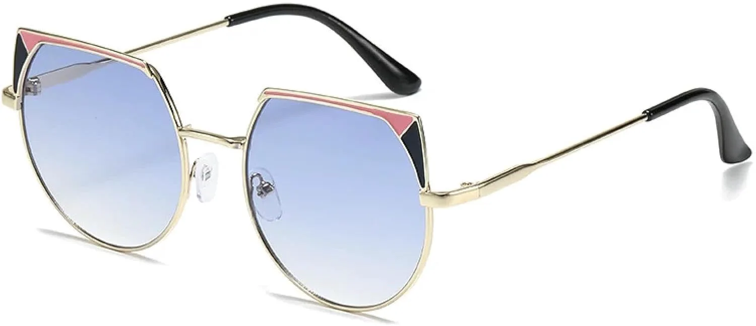 Винтажные солнцезащитные очки для женщин и мужчин, модные металлические очки для путешествий и вождения, защита от УФ-излучения UV400 TKKTLLT, Gold Gradient Blue
Винтажные солнцезащитные очки для женщин и мужчин, модные металлические очки для путешествий и вождения, защита от УФ-излучения UV400 TKKTLLT, Gold Gradient Blue