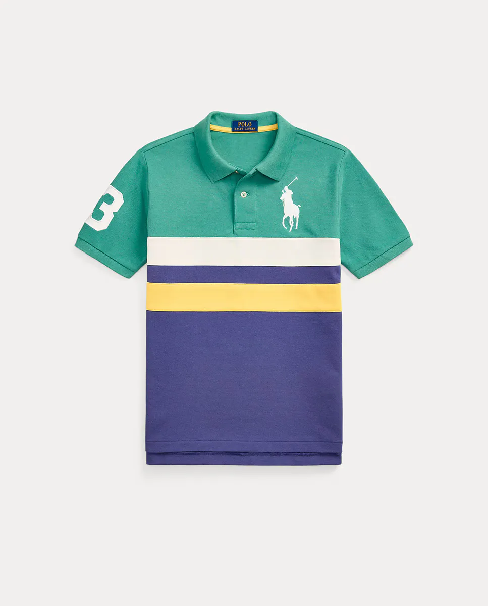 Детский поло из хлопкового пике с Big Pony Polo Ralph Lauren, мультиколор
Детский поло из хлопкового пике с Big Pony Polo Ralph Lauren, мультиколор
