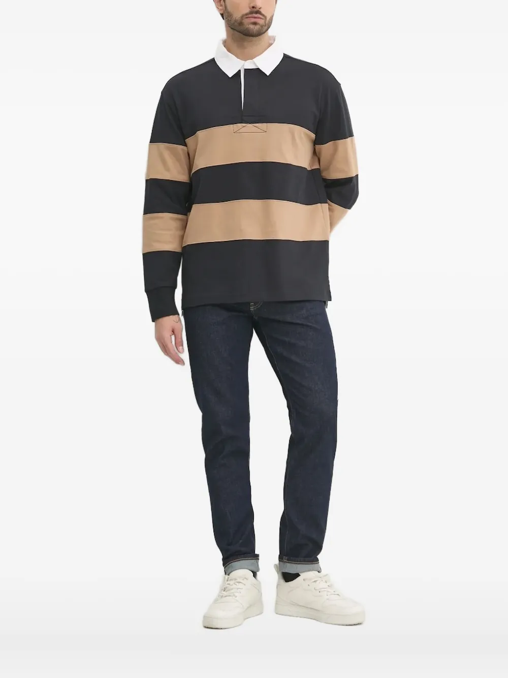 Полосатая рубашка поло Gant, черный
Полосатая рубашка поло Gant, черный