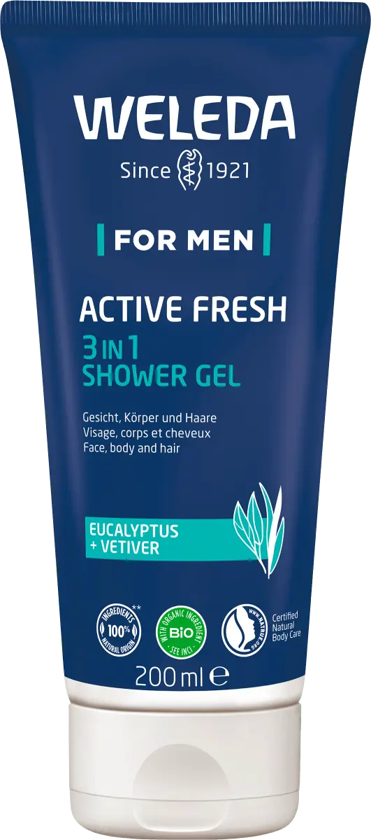 Гель для душа MEN Active 200мл Weleda
Гель для душа MEN Active 200мл Weleda