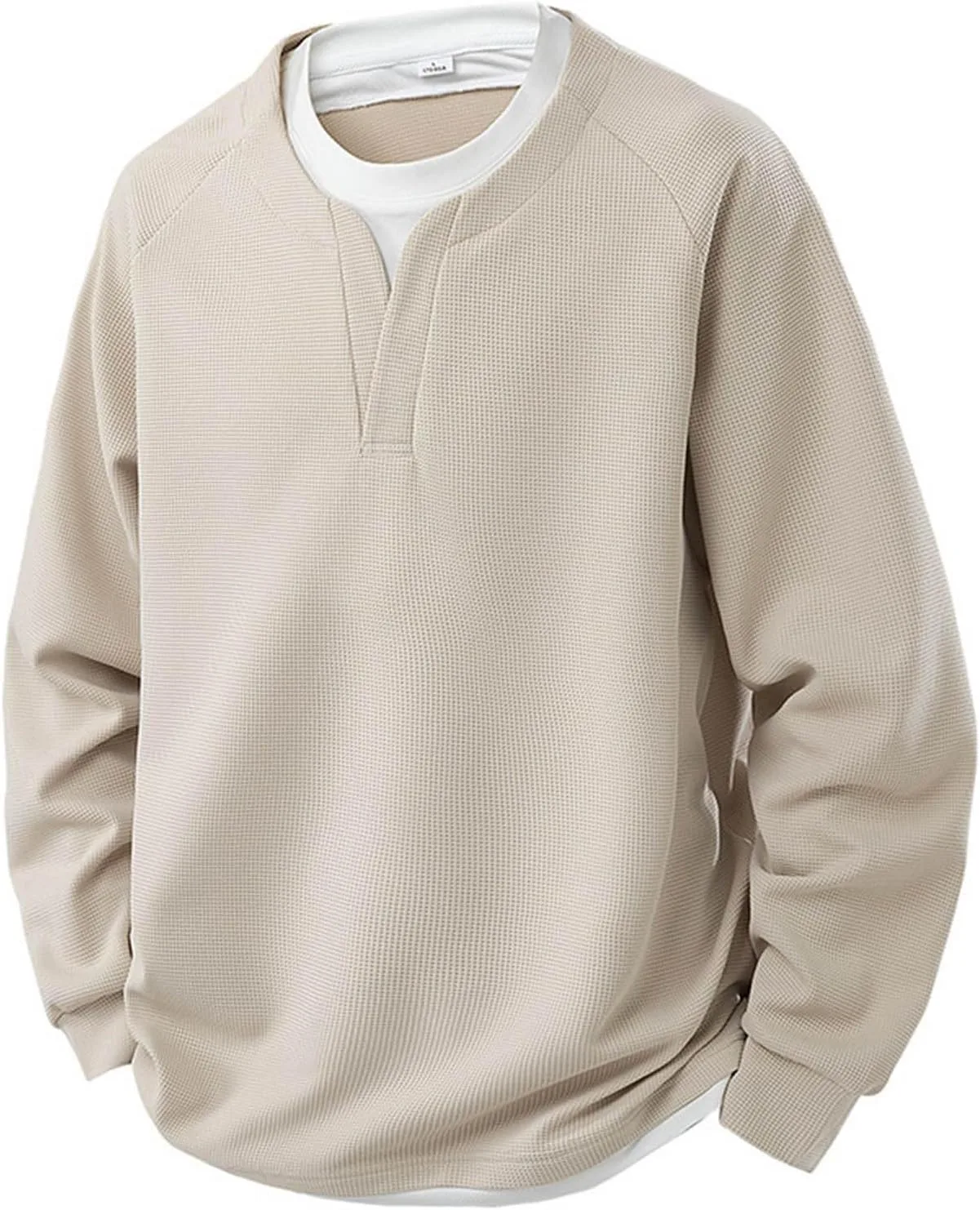 Фальшивый пуловер для мужчин, Casual, длинный рукав, Waffle
Фальшивый пуловер для мужчин, Casual, длинный рукав, Waffle