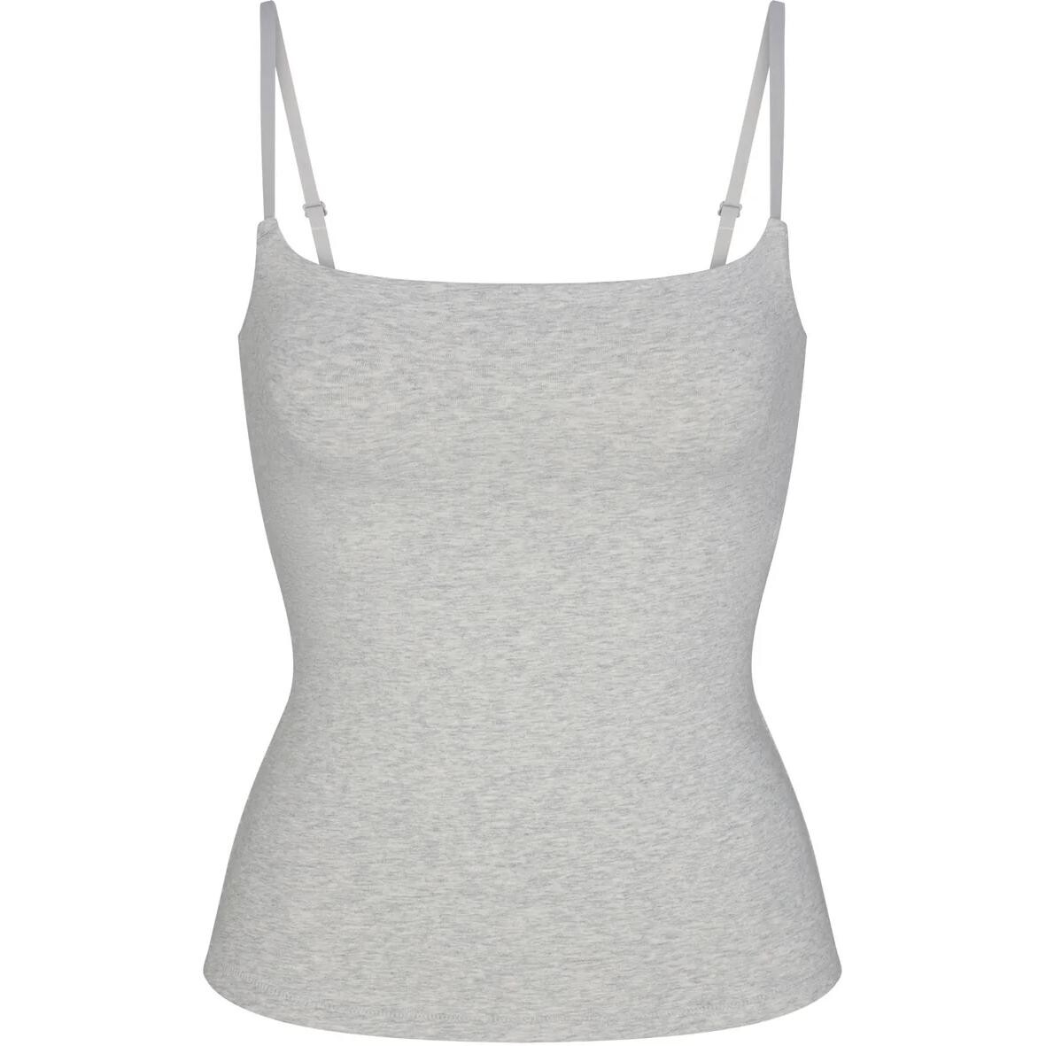 Женская майка светло-серого цвета Skims 
Женская майка светло-серого цвета Skims