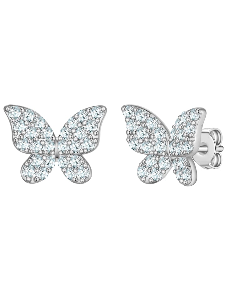 Yokoamii Серьги-бабочки из латуни с кубическим цирконием в серебре
Yokoamii Серьги-бабочки из латуни с кубическим цирконием в серебре