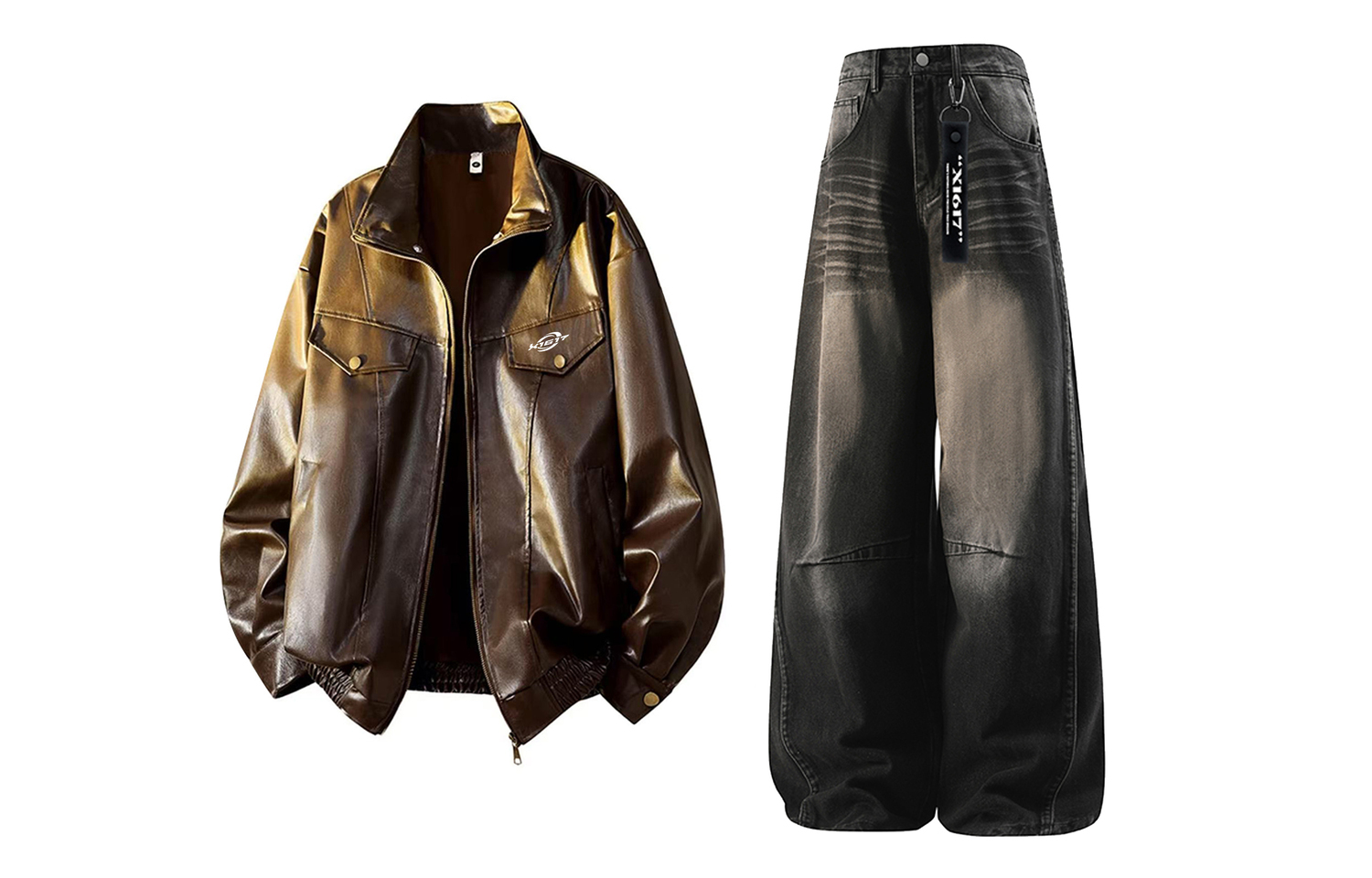 Повседневная спортивная одежда Unisex с лацканом Moderate X1617, коричневый top+черный jeans
Повседневная спортивная одежда Unisex с лацканом Moderate X1617, коричневый top+черный jeans