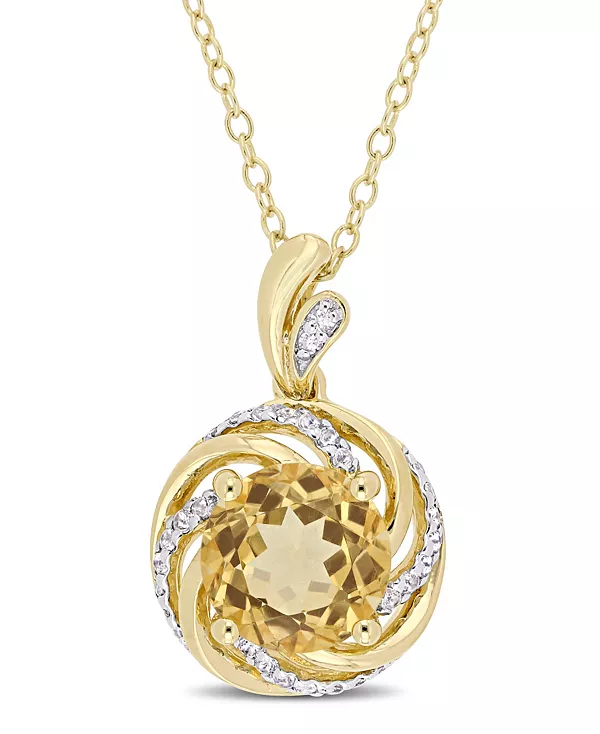 18-Дюймовое ожерелье из 18-каратного желтого золота на стерлинговом серебре с цитрином (1-4/5 карата), белым топазом (1/7 карата) и бриллиантовым акцентом в форме завитка Macy'S, citrine
18-Дюймовое ожерелье из 18-каратного желтого золота на стерлинговом серебре с цитрином (1-4/5 карата), белым топазом (1/7 карата) и бриллиантовым акцентом в форме завитка Macy'S, citrine