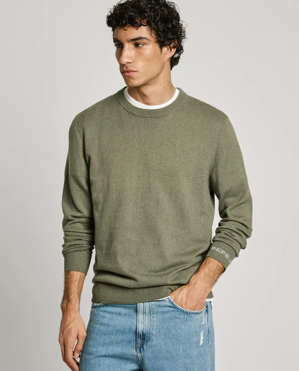Мужской свитер обычного кроя с круглым вырезом Pepe Jeans, зеленый
Мужской свитер обычного кроя с круглым вырезом Pepe Jeans, зеленый