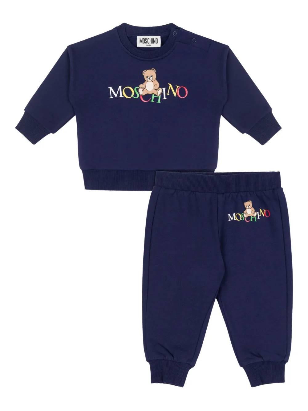 Спортивный костюм с логотипом Moschino Kids, синий
Спортивный костюм с логотипом Moschino Kids, синий