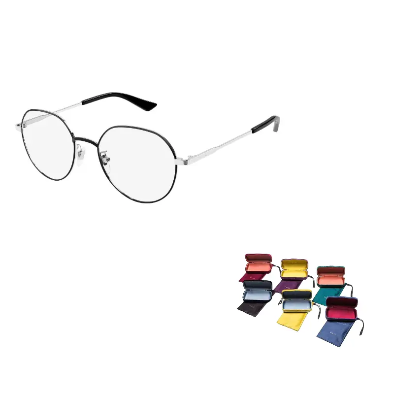 GUCCI Металлическая овальная оправа для очков унисекс серебристая, Silver
GUCCI Металлическая овальная оправа для очков унисекс серебристая, Silver