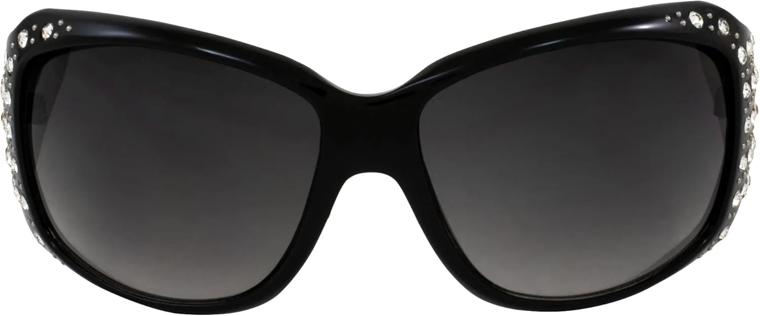 Солнцезащитные очки Rodeo Queen (2 пары) для женщин, модная черная оправа с металлическими вставками, стразами и линзами с дымчатым градиентом, Black-smoke
Солнцезащитные очки Rodeo Queen (2 пары) для женщин, модная черная оправа с металлическими вставками, стразами и линзами с дымчатым градиентом, Black-smoke