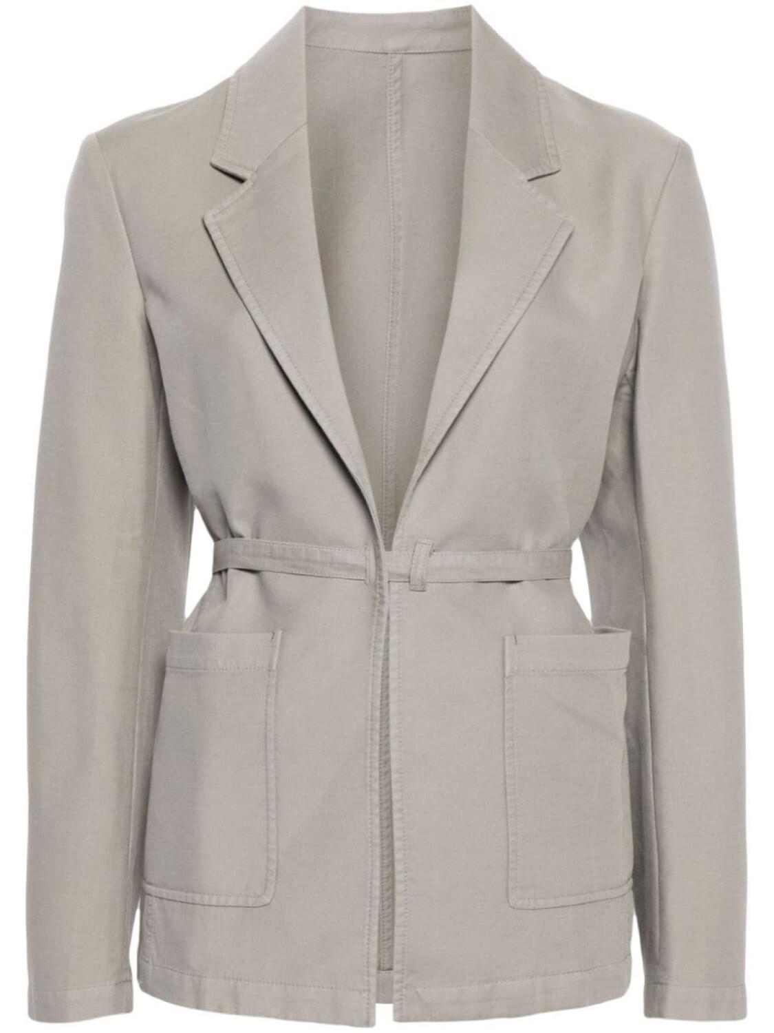 TOTEME связанный хлопковый базер, серый
TOTEME связанный хлопковый базер, серый