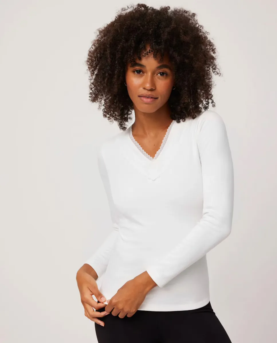 Женская термофутболка с длинными рукавами и V-образным вырезом Ysabel Mora, белый
Женская термофутболка с длинными рукавами и V-образным вырезом Ysabel Mora, белый