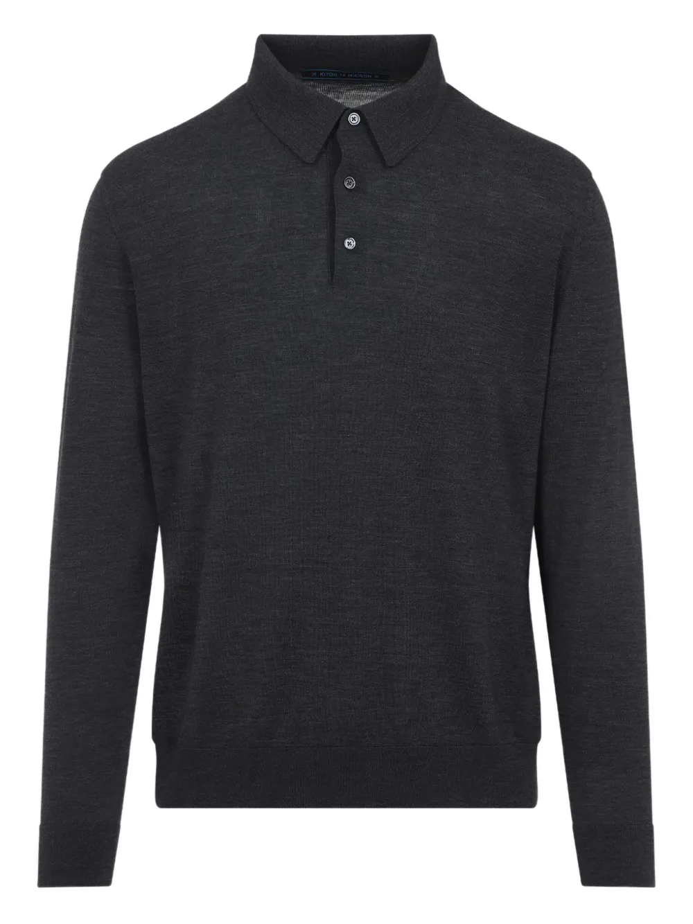 Рубашка поло с длинными рукавами Kiton, серый
Рубашка поло с длинными рукавами Kiton, серый