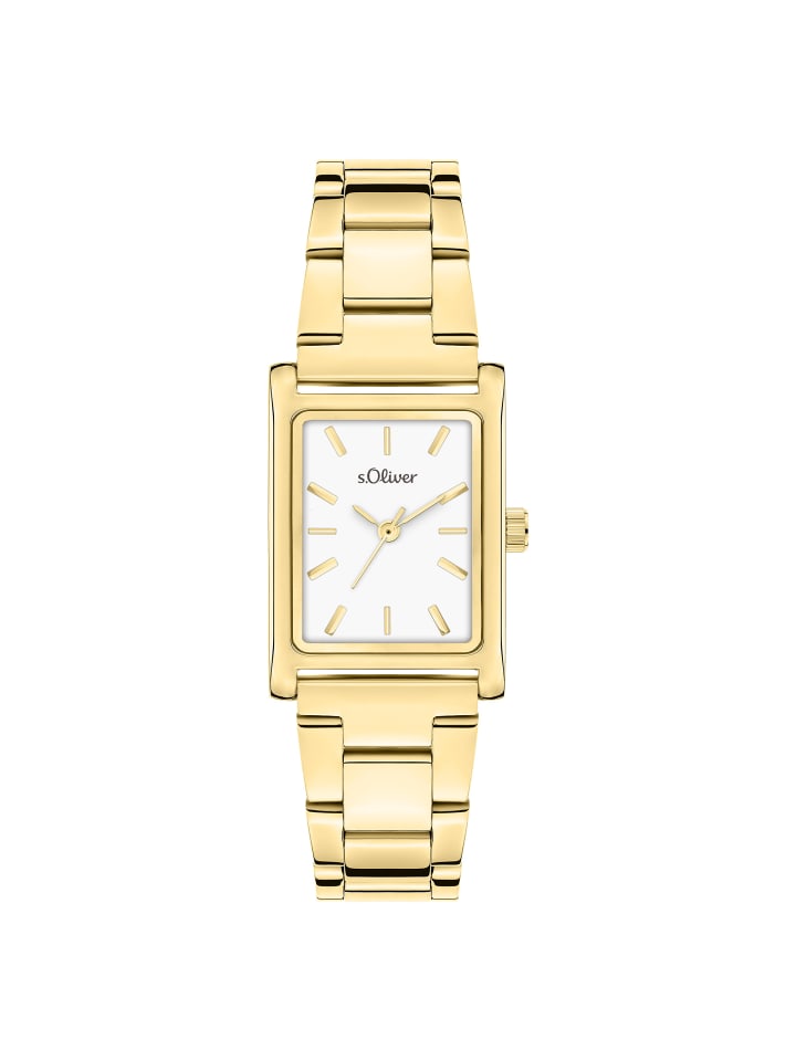 s.Oliver Наручные часы с квадратным корпусом, золотистого цвета
s.Oliver Наручные часы с квадратным корпусом, золотистого цвета