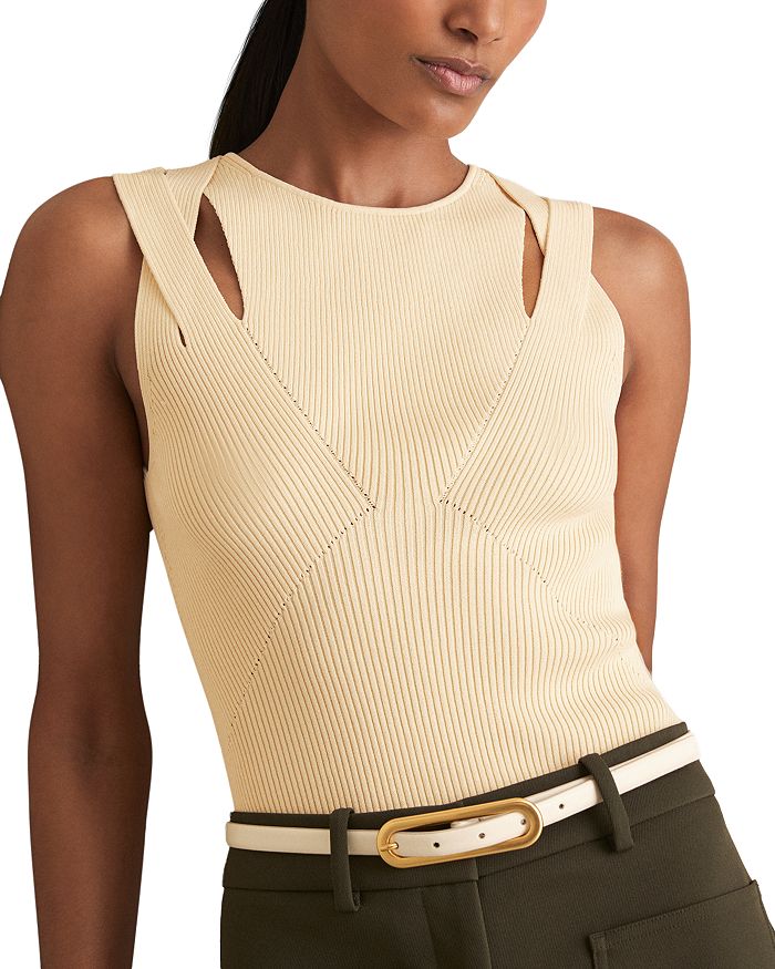 Рубашка Rhylee с ажурными вырезами REISS, слоновая кость/кремовый
Рубашка Rhylee с ажурными вырезами REISS, слоновая кость/кремовый