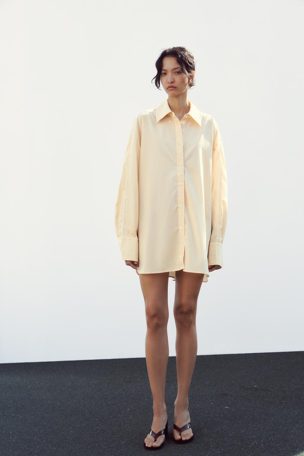 Длинная рубашка с многослойным контрастным кантом ZARA, цвет Pastel yellow
Длинная рубашка с многослойным контрастным кантом ZARA, цвет Pastel yellow
