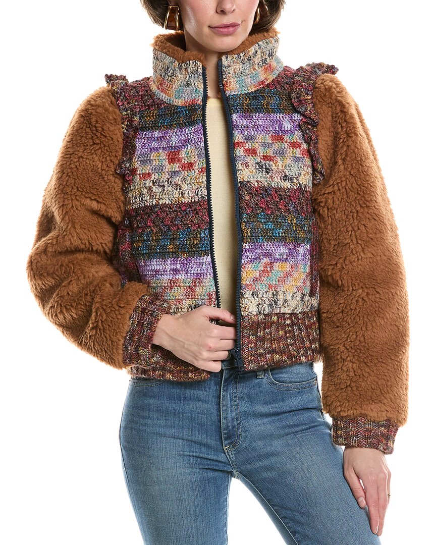 SEA NY Felicity Куртка из шерсти и льна, коричневый
SEA NY Felicity Куртка из шерсти и льна, коричневый