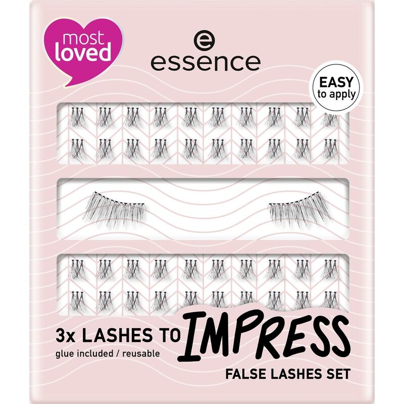 Набор накладных ресниц LASHES TO IMPRESS 01 Эй, красивые ресницы! essence, 1 шт.
Набор накладных ресниц LASHES TO IMPRESS 01 Эй, красивые ресницы! essence, 1 шт.