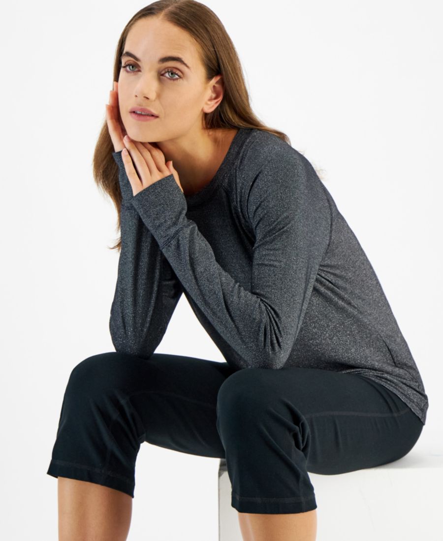 Женская металлизированная блузка с рукавами реглан ID Ideology, Deep Black
Женская металлизированная блузка с рукавами реглан ID Ideology, Deep Black