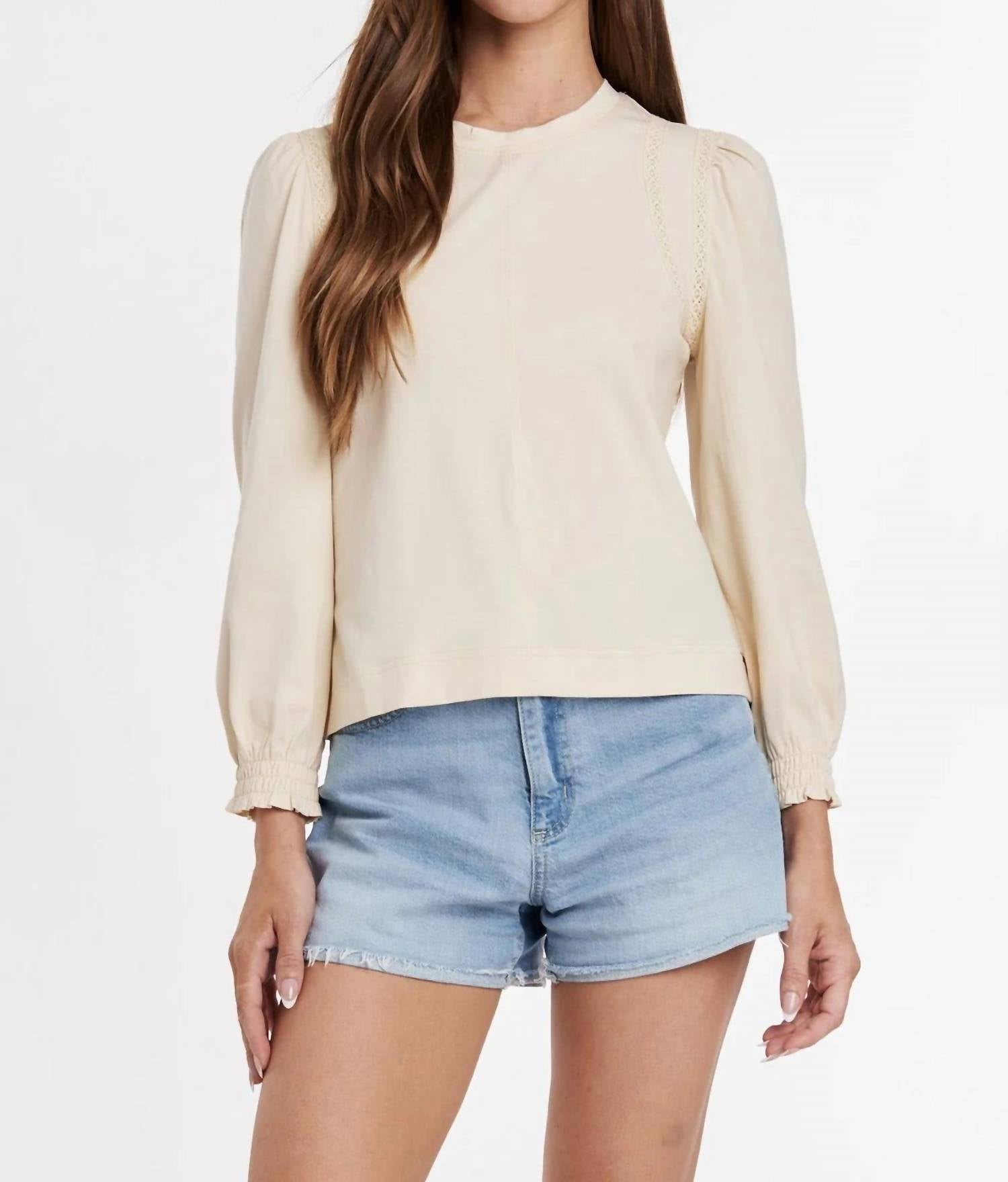 Люсинда топ с кружевными деталями в бежевом цвете Another Love
Люсинда топ с кружевными деталями в бежевом цвете Another Love