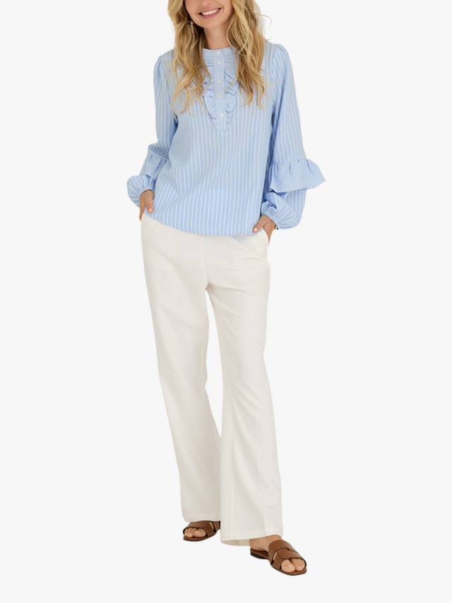 Блузка с оборками в полоску Karin A-VIEW, Blue/White
Блузка с оборками в полоску Karin A-VIEW, Blue/White