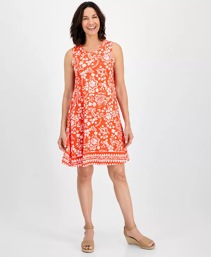 Женское платье-сарафан с принтом без рукавов Flip-Flop Style & Co, оранжевый
Женское платье-сарафан с принтом без рукавов Flip-Flop Style & Co, оранжевый