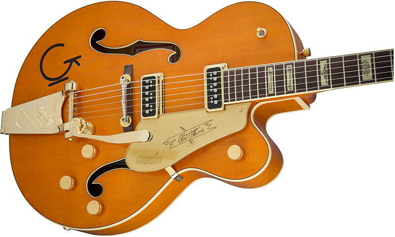 Электрогитара Gretsch G6120T-55GE Vintage Select 1955 Chet Atkins - Western Orange Stain, Bigsby, Support Small Business & Buy It Here !
Электрогитара Gretsch G6120T-55GE Vintage Select 1955 Chet Atkins - Western Orange Stain, Bigsby, Support Small Business & Buy It Here !