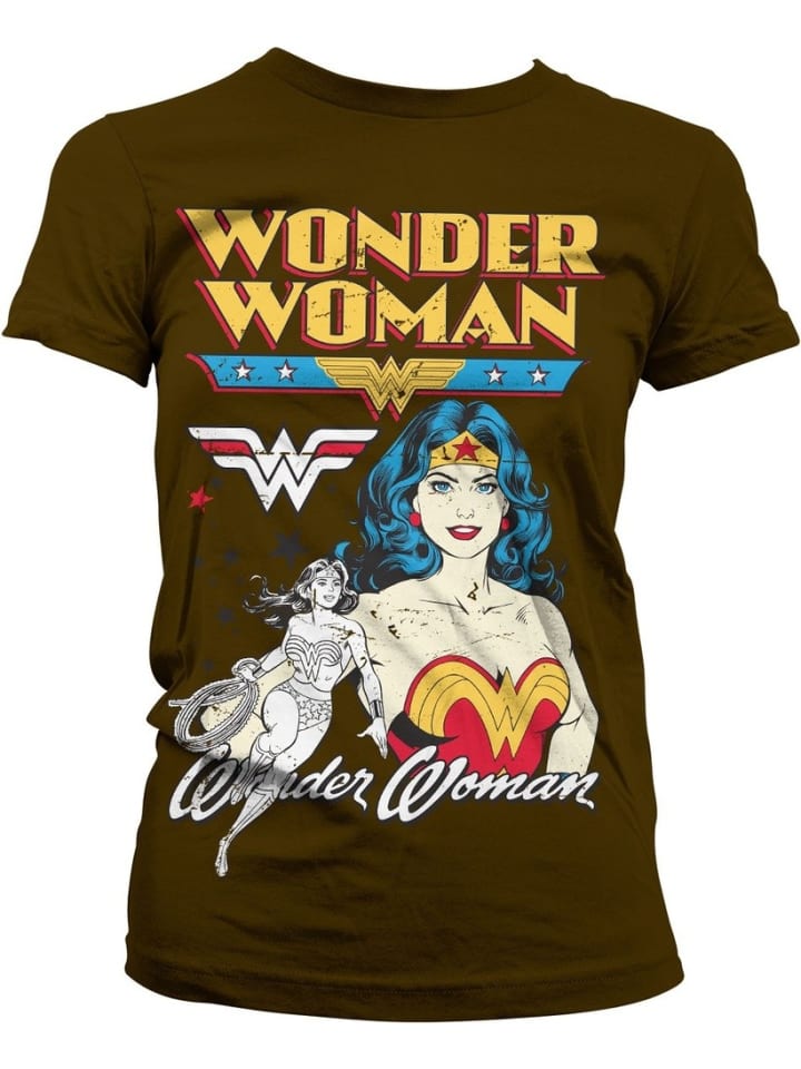 Коричневая рубашка WONDER WOMAN
Коричневая рубашка WONDER WOMAN
