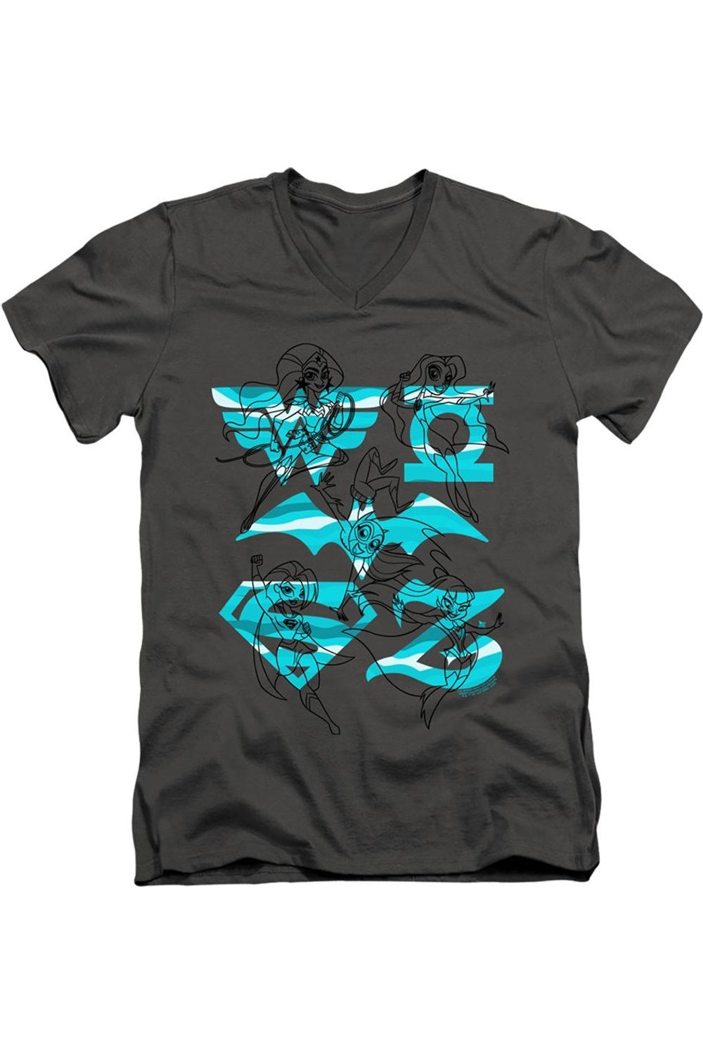 Футболка из хлопка премиум-класса с коротким рукавом и V-образным вырезом для взрослых с героями комиксов DC Superhero Girls Line Art Group Gildan, цвет charcoal
Футболка из хлопка премиум-класса с коротким рукавом и V-образным вырезом для взрослых с героями комиксов DC Superhero Girls Line Art Group Gildan, цвет charcoal