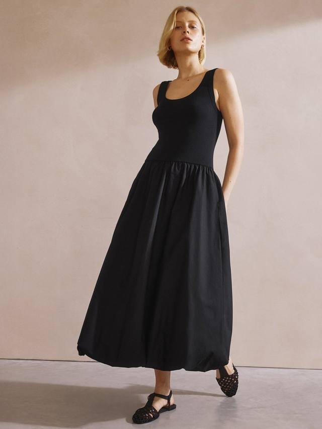 Пышное платье из смешанного джерси Albaray, черный
Пышное платье из смешанного джерси Albaray, черный