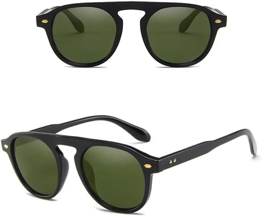 Винтажные круглые ретро-солнцезащитные очки для мужчин и женщин, элегантные очки, модные очки с заклепками, защита от ультрафиолета UV400 KTUCN, Black Darkgreen
Винтажные круглые ретро-солнцезащитные очки для мужчин и женщин, элегантные очки, модные очки с заклепками, защита от ультрафиолета UV400 KTUCN, Black Darkgreen