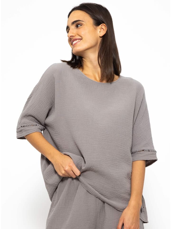 Ночная рубашка SASSYCLASSY Musselin Pyjamashirt, серо-коричневый
Ночная рубашка SASSYCLASSY Musselin Pyjamashirt, серо-коричневый