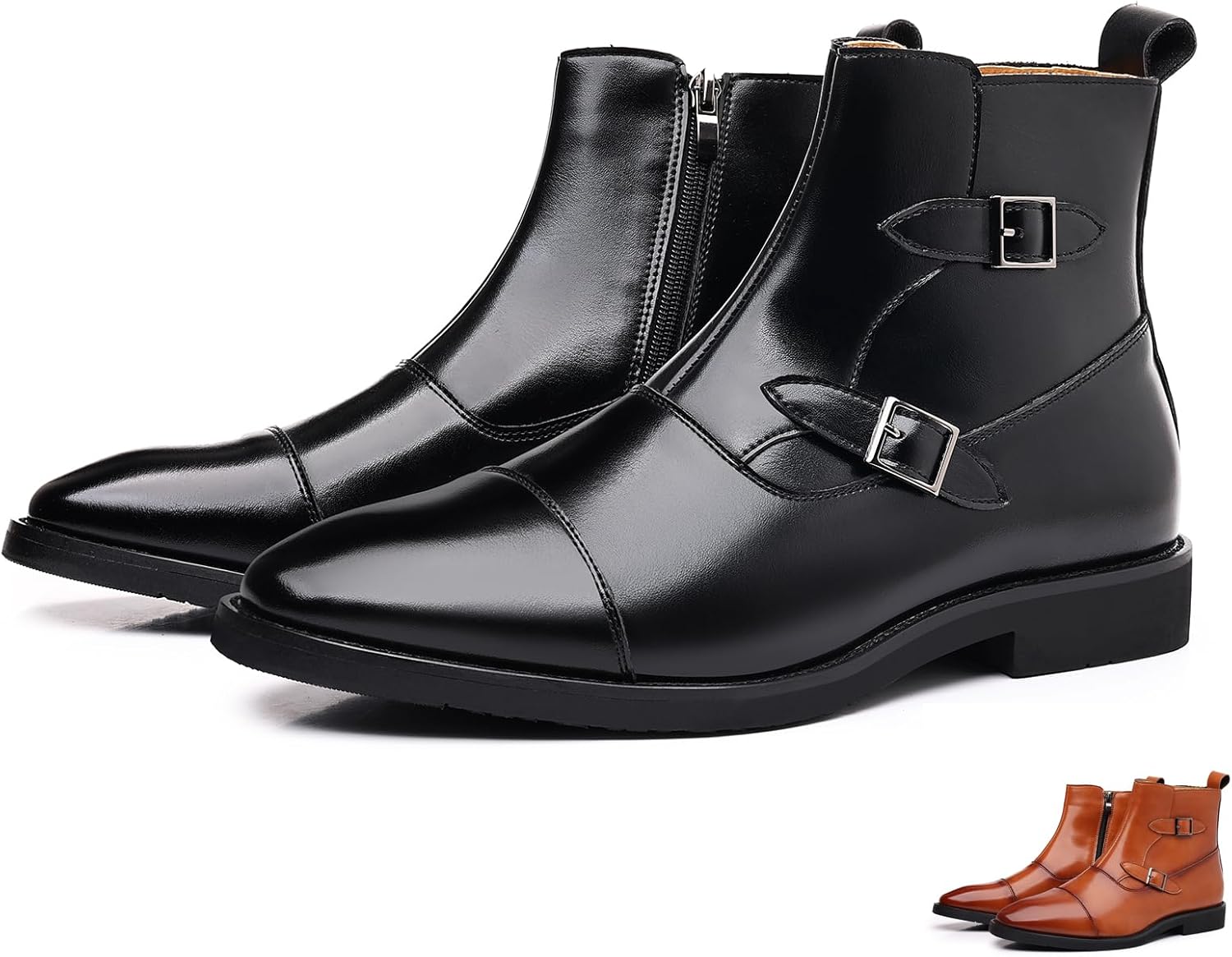 Мужские кожаные ботинки OXNEUHG Chelsea с боковой молнией и пряжкой, модные классические с острым носком, высокие формальные оксфорды, повседневные деловые ботинки Чакка, черный
Мужские кожаные ботинки OXNEUHG Chelsea с боковой молнией и пряжкой, модные классические с острым носком, высокие формальные оксфорды, повседневные деловые ботинки Чакка, черный