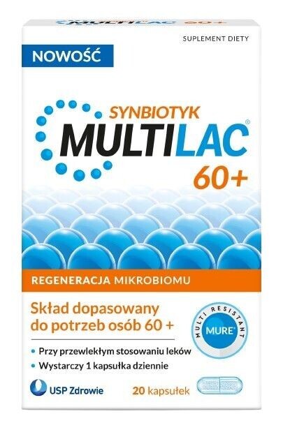 Пробиотик в капсулах Multilac 60+, 20 шт
Пробиотик в капсулах Multilac 60+, 20 шт