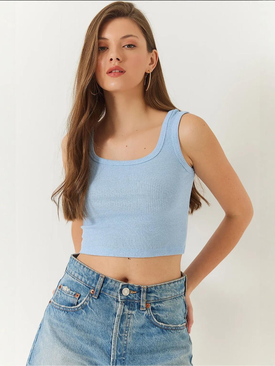 Топ Bianco Lucci, светло-голубой/черный
Топ Bianco Lucci, светло-голубой/черный