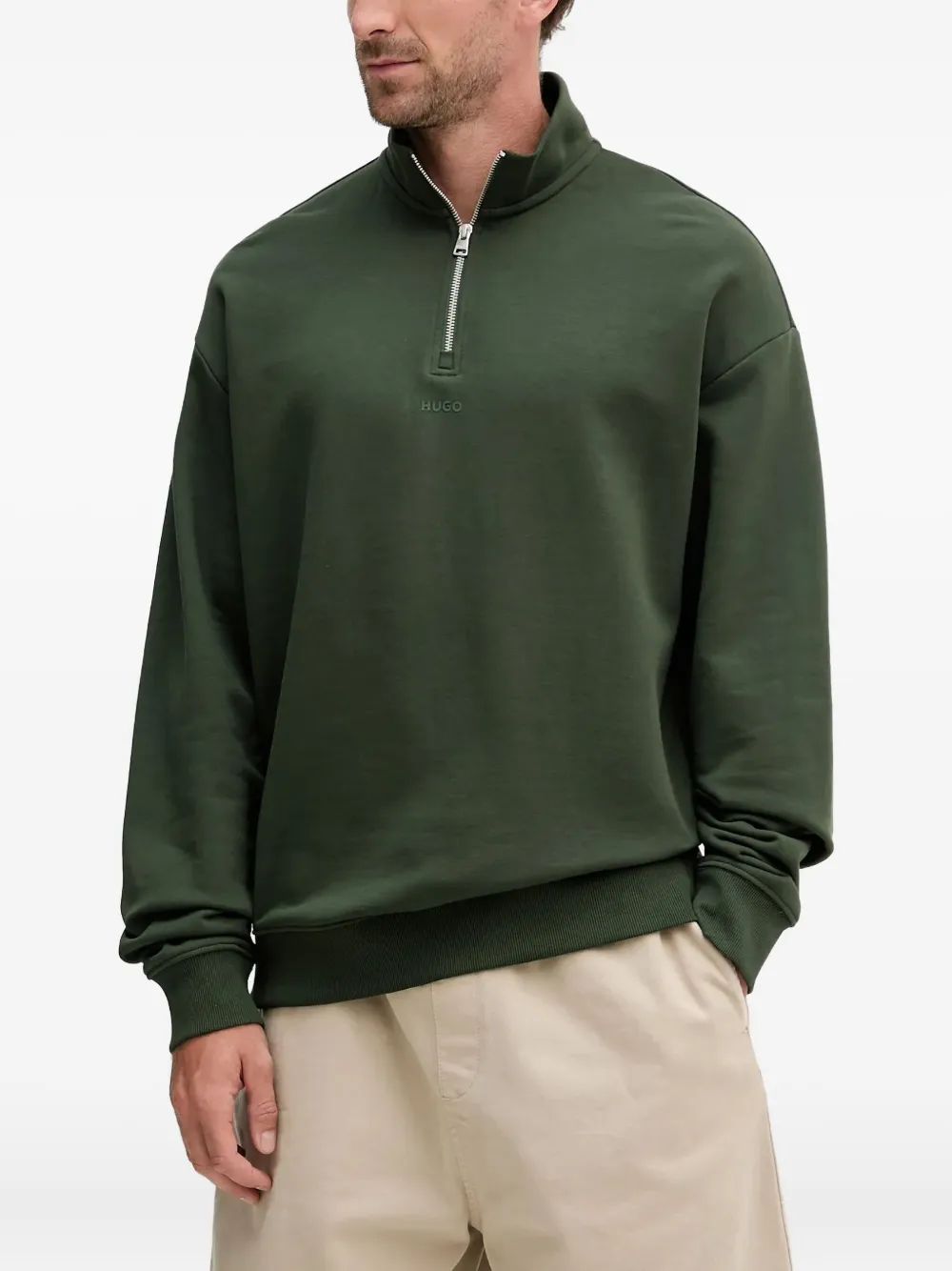 Толстовка с логотипом HUGO, зеленый 
Толстовка с логотипом HUGO, зеленый