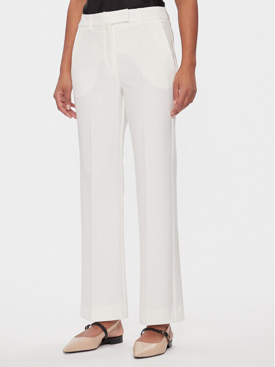 Тканевые брюки стандартного кроя Marella, экрю 
Тканевые брюки стандартного кроя Marella, экрю