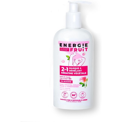 Обработка растительным кератином с эффектом распутывания волос «Монои, роза и аргана» Energie Fruit
Обработка растительным кератином с эффектом распутывания волос «Монои, роза и аргана» Energie Fruit